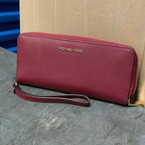 Maroon Michael Kors Wallet